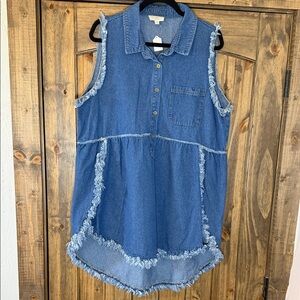 Umgee Blue Denim Tunic